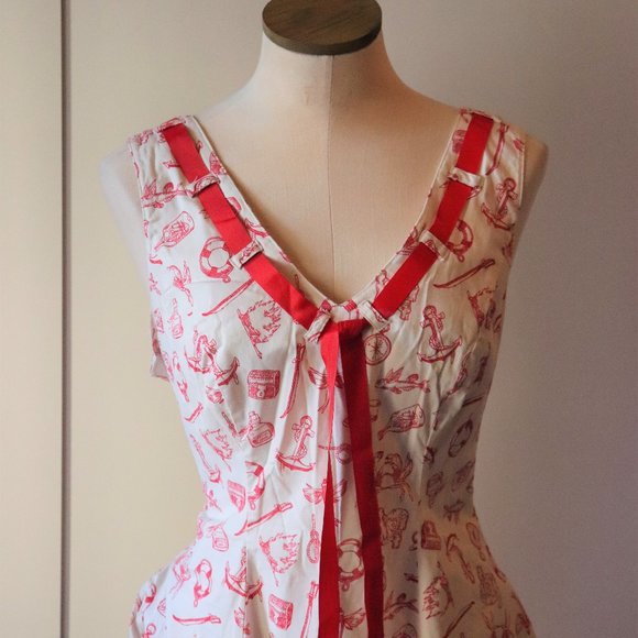 HellBunny Nautical Mini Dress